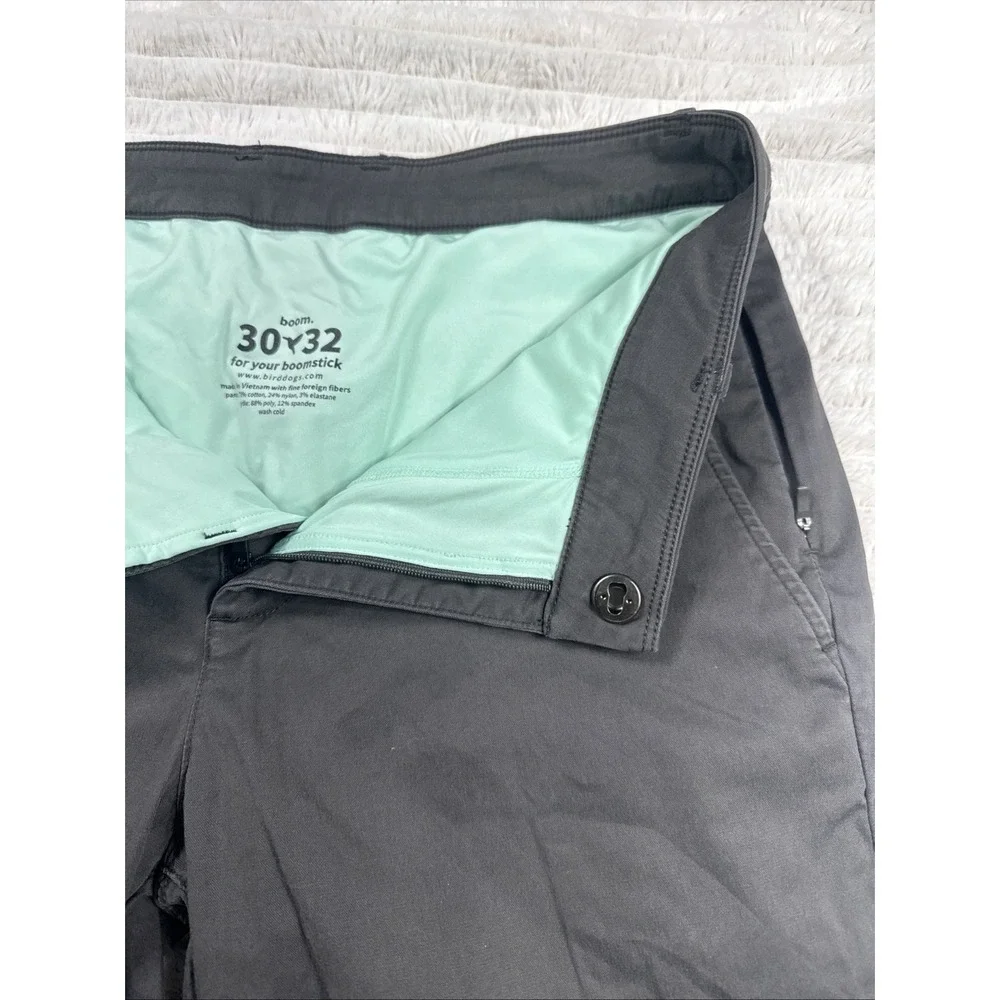 Bird Dogs Pants Mens 30x32 Gray/Black Athletic Pants Built-In Liner EUC